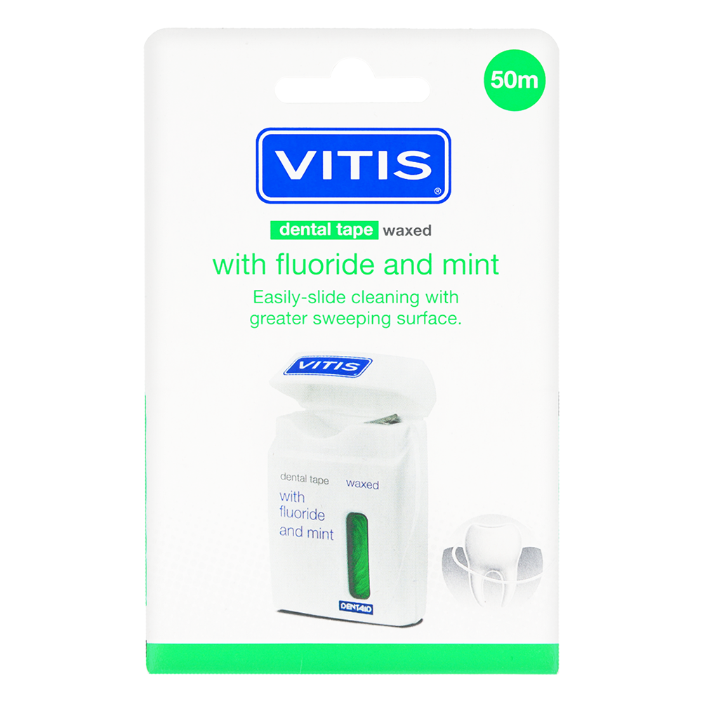 Вощёная зубная лента 50 м VITIS