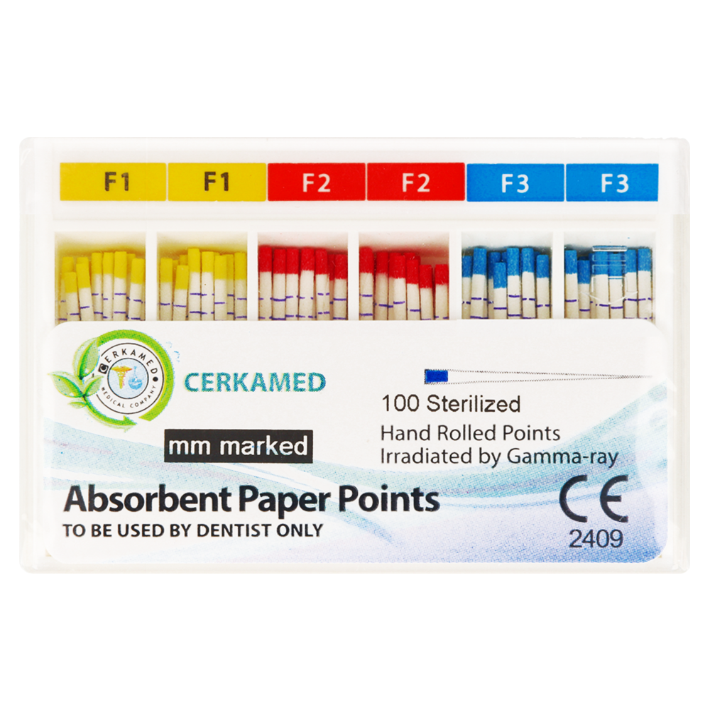 Бумажные штифты ProTaper 100 шт. Cerkamed