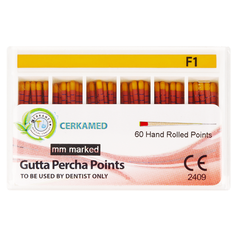 Гуттаперчевые штифты ProTaper, 60 шт. Cerkamed