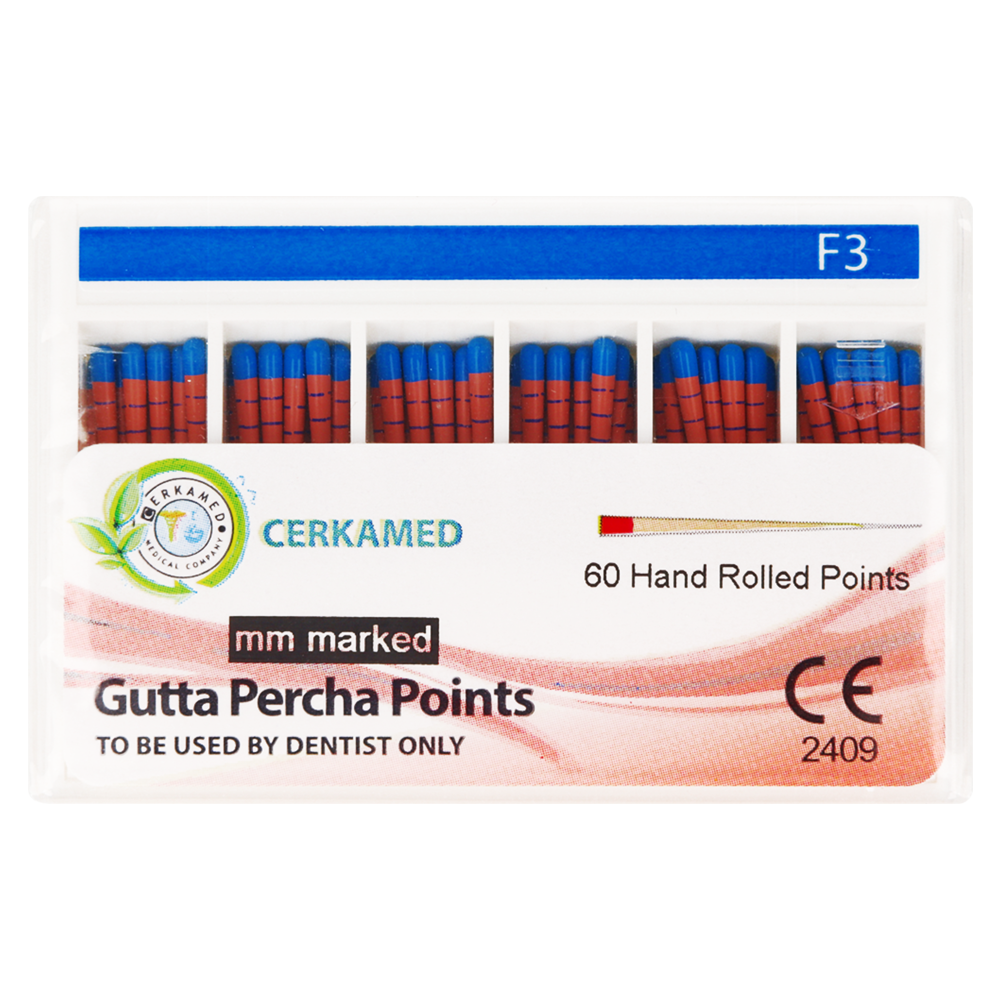 Гуттаперчевые штифты ProTaper, 60 шт. Cerkamed
