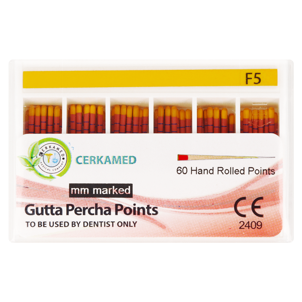 Гуттаперчевые штифты ProTaper, 60 шт. Cerkamed
