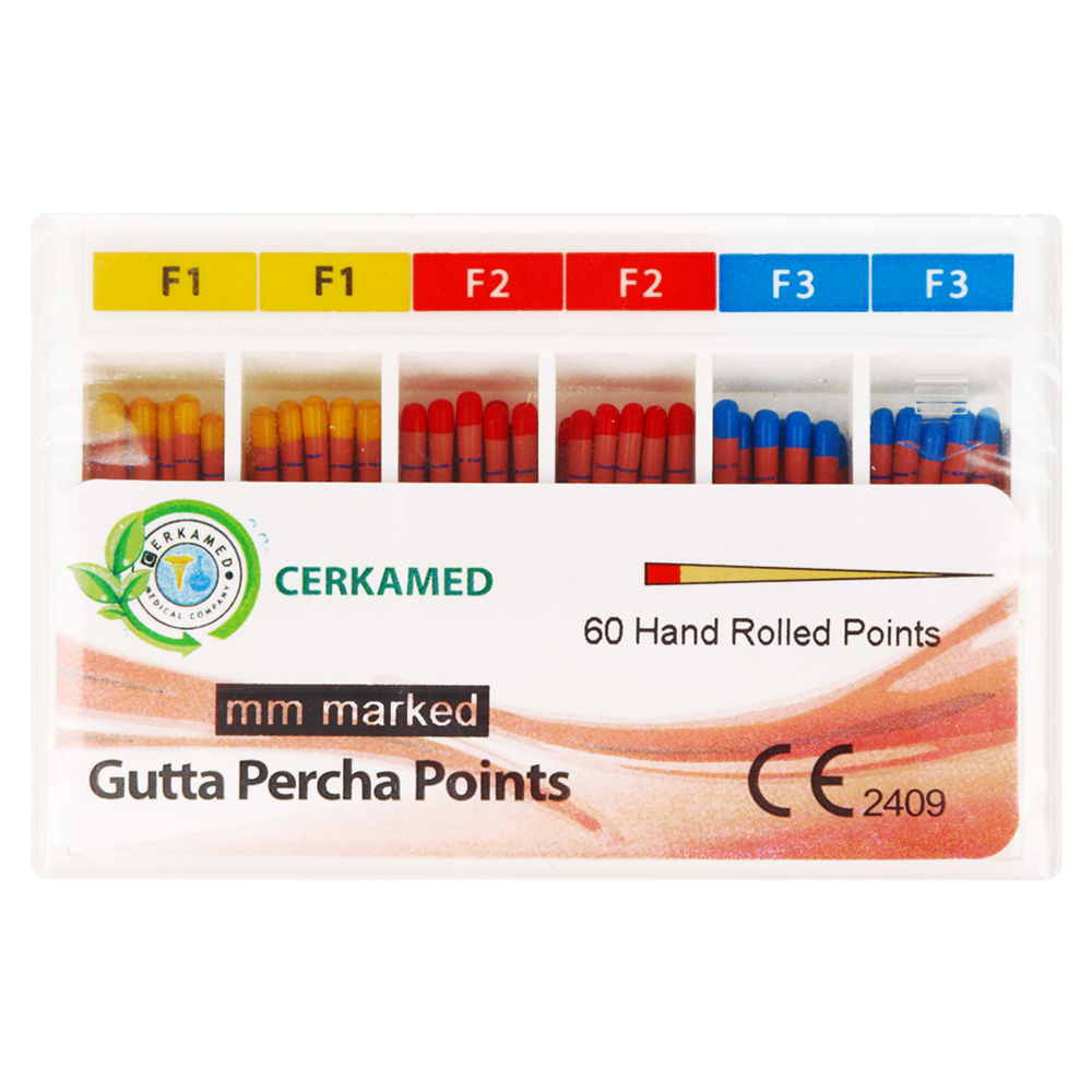 Гуттаперчевые штифты ProTaper, 60 шт. Cerkamed