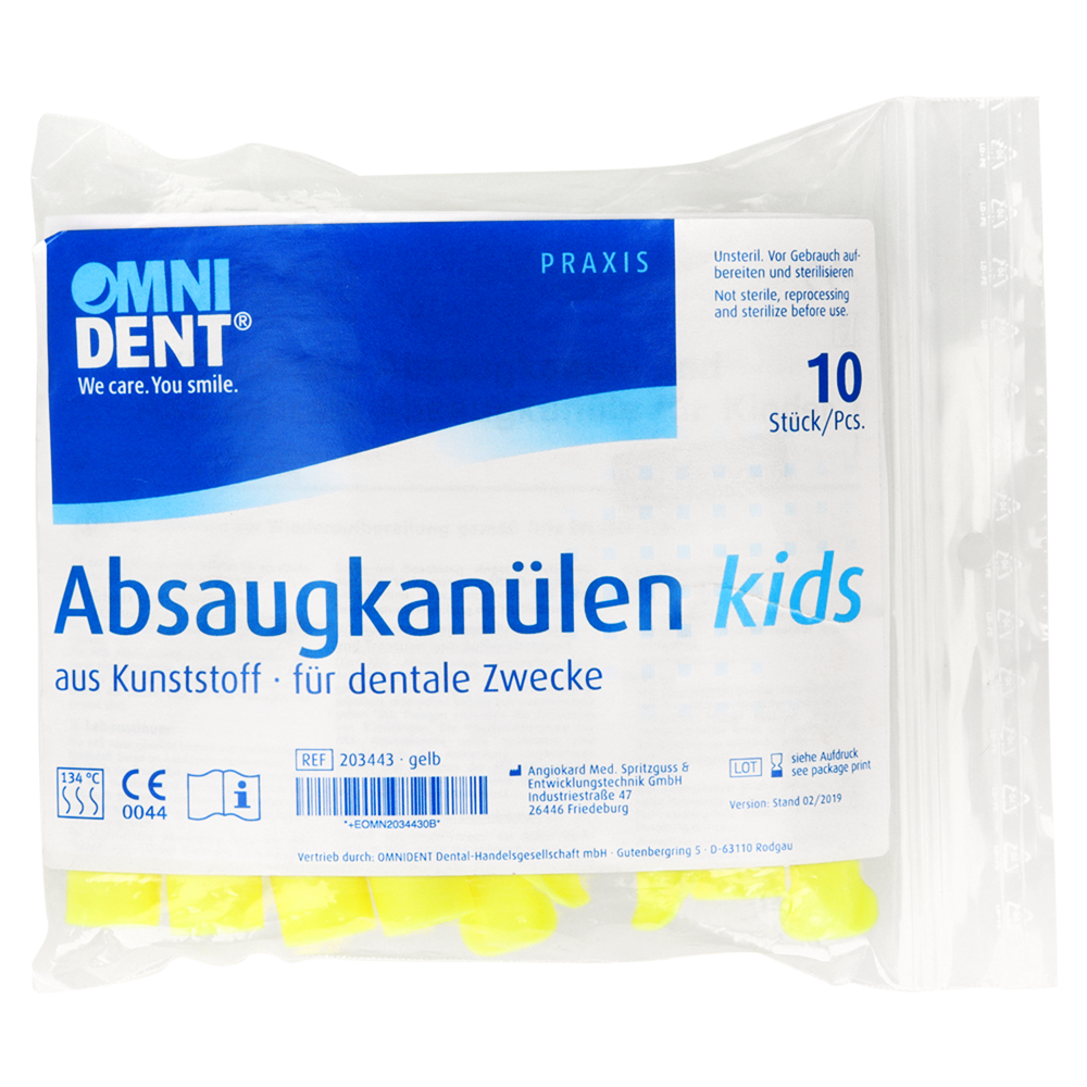 Детская аспирационная канюля 10 шт. Omnident