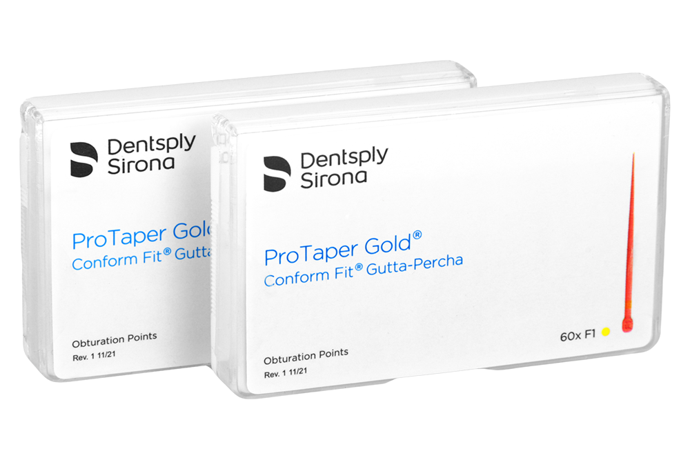 Гуттаперчевые штифты ProTaper Gold 60 шт. Dentsply Sirona