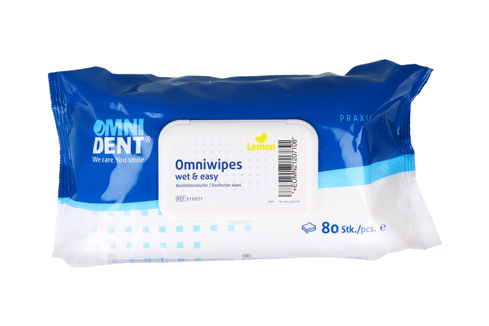 Салфетки Omniwipes 80 шт. Omnident