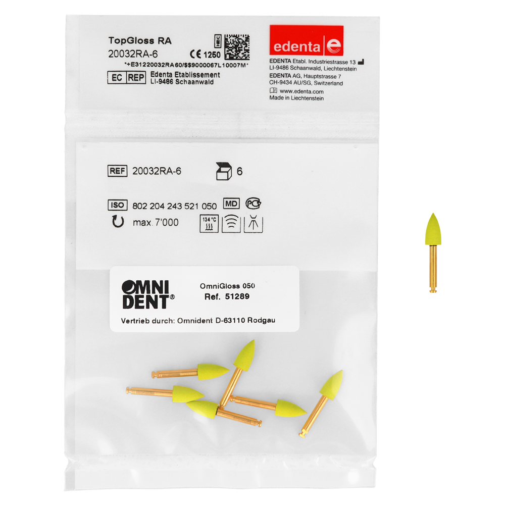 Полировочная паста TopGloss, 6 шт. Omnident