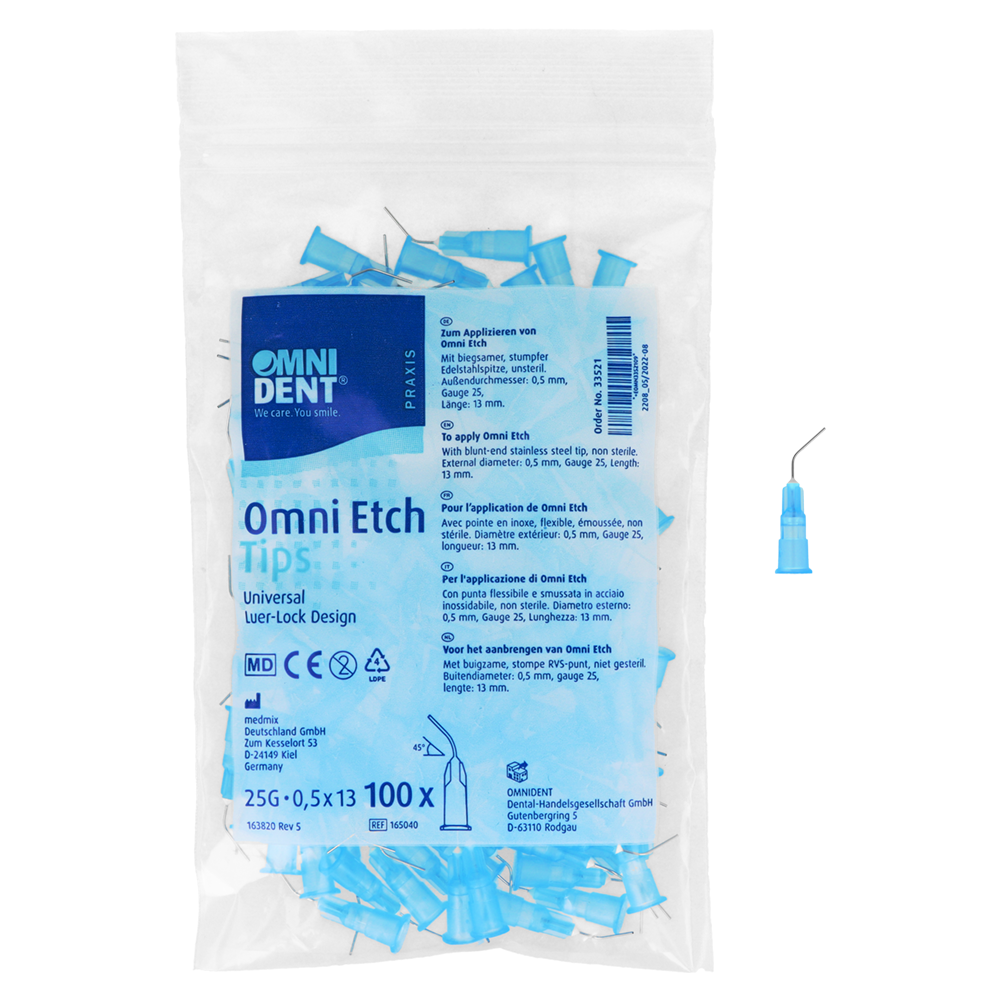 Насадки для травления Omni Etch, 100 шт. Omnident