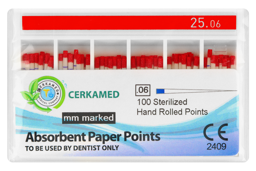 Бумажные штифты 6% 100 шт. Cerkamed
