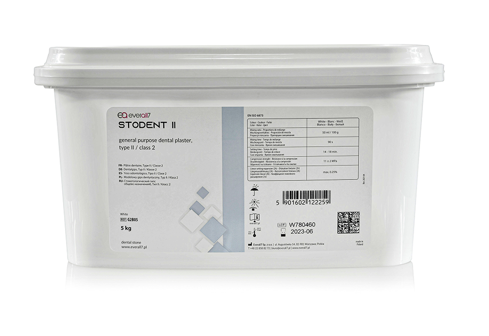 Гипс Stodent белый II класс 5 кг Everall7
