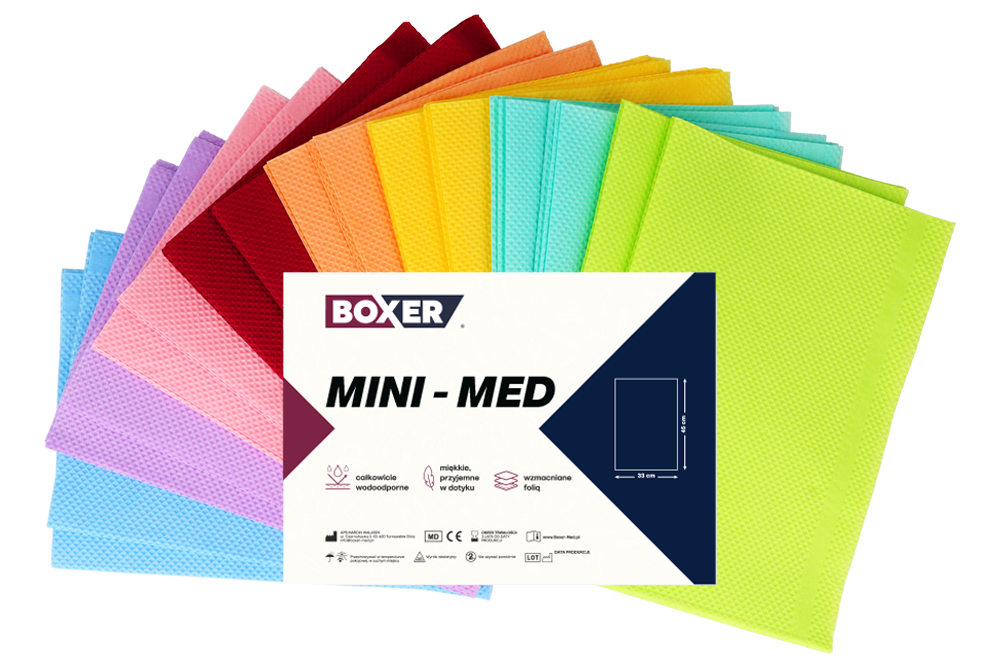 Нарезанные сложенные салфетки Mini-Med, 50 шт. Boxer