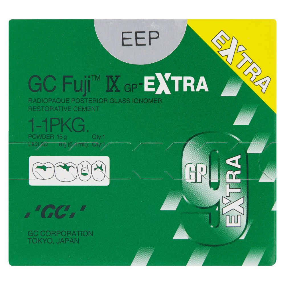 Стеклоиономерный цемент GC Fuji IX Extra (порошок 15 г + жидкость 8 г) GC