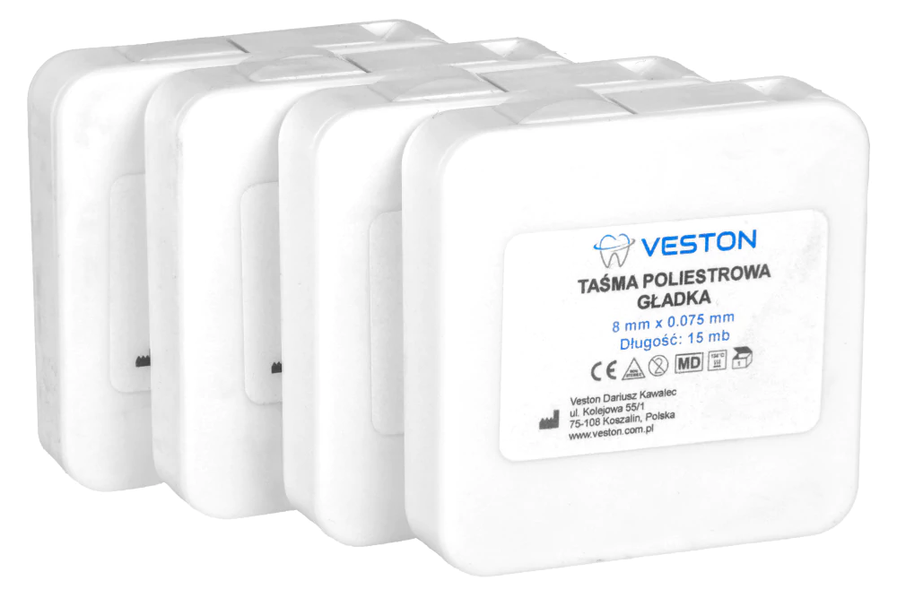 Полиэстровая гладкая лента в рулоне 15 м Veston