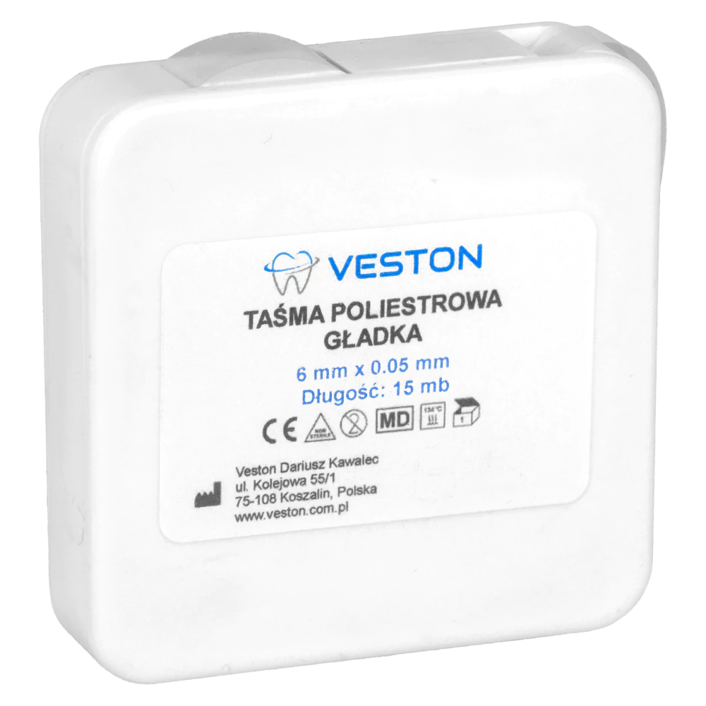 Полиэстровая гладкая лента в рулоне 15 м Veston