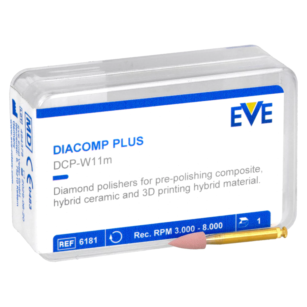 Алмазные полировочные резинки Diacomp Plus 1 шт. EVE