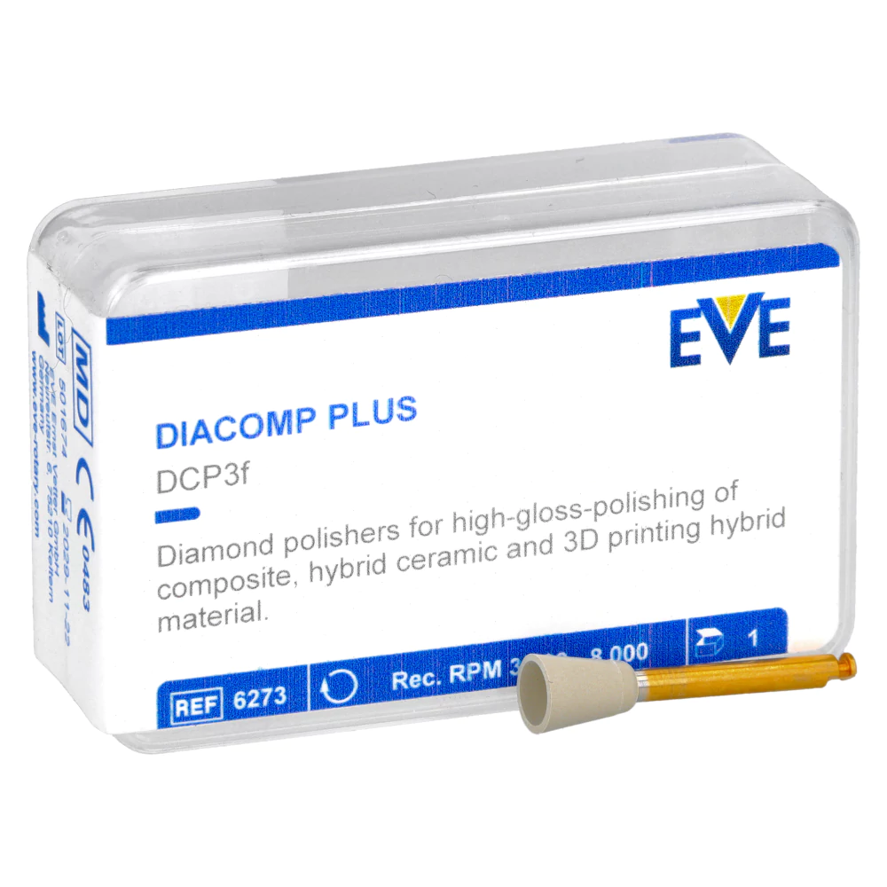 Алмазные полировочные резинки Diacomp Plus 1 шт. EVE