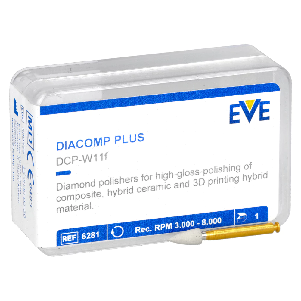 Алмазные полировочные резинки Diacomp Plus 1 шт. EVE