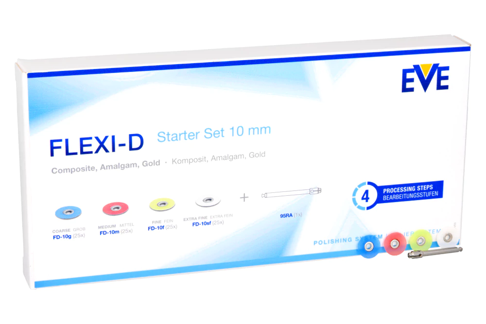 Полировочные диски Flexi-D 100 шт. + мандрель EVE