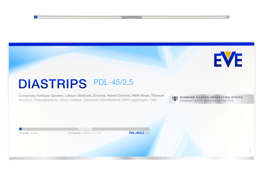 Алмазные полоски Diastrips, 9 шт. EVE