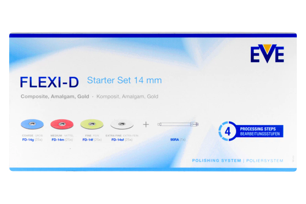 Полировочные диски Flexi-D 100 шт. + мандрель EVE