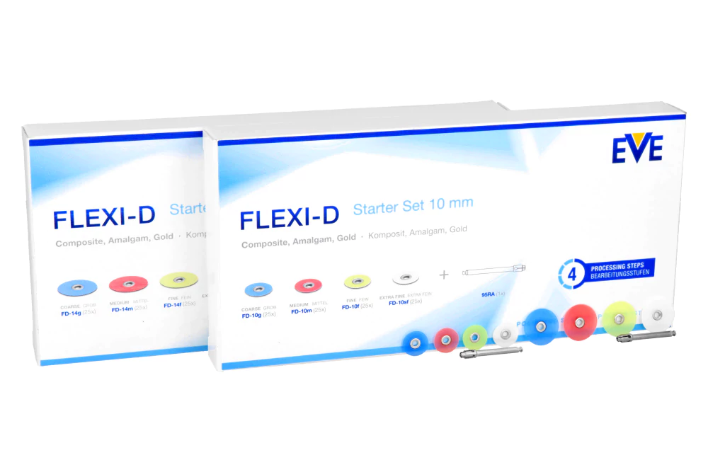 Полировочные диски Flexi-D 100 шт. + мандрель EVE