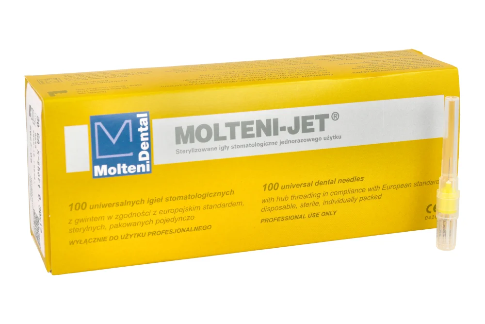 Иглы для карпульного шприца 100 шт. Molteni-Jet