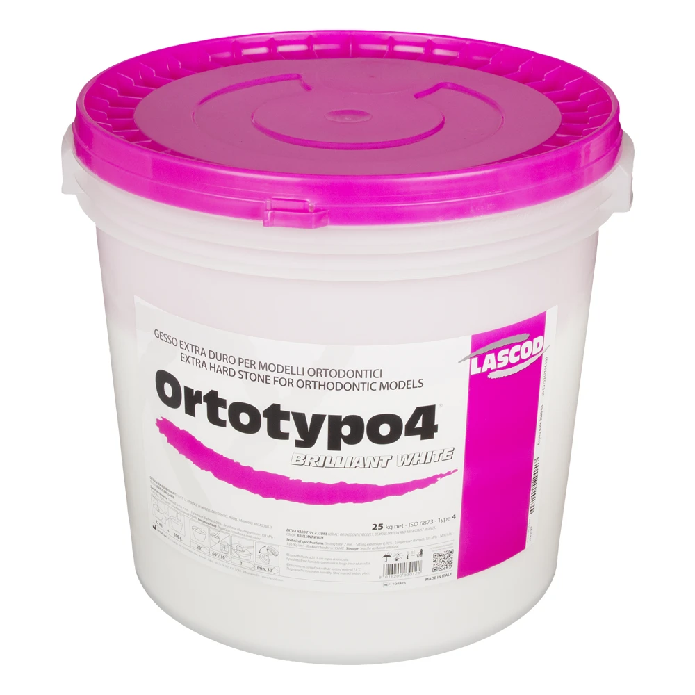 Гипс IV класса Ortotypo 4 Brilliant White 25 кг Lascod