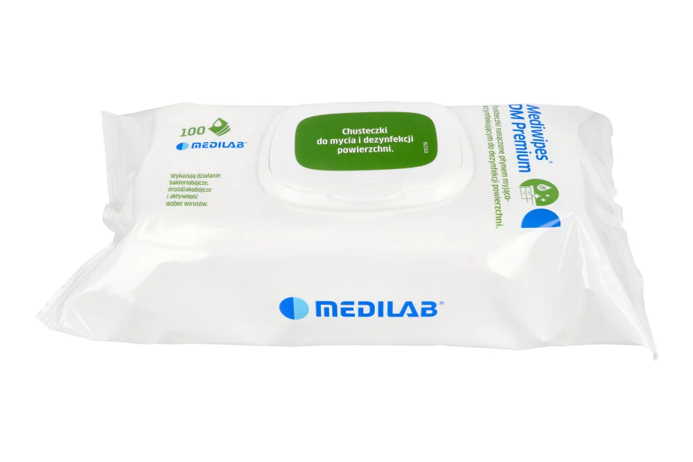 Безспиртовые салфетки Mediwipes DM Premium flow pack, 100 шт. MediLab