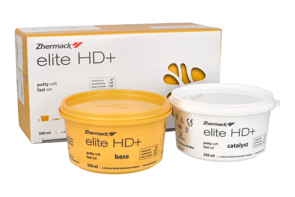 А-силикон база Elite HD+ Putty Soft 250 мл × 2 шт. Zhermack