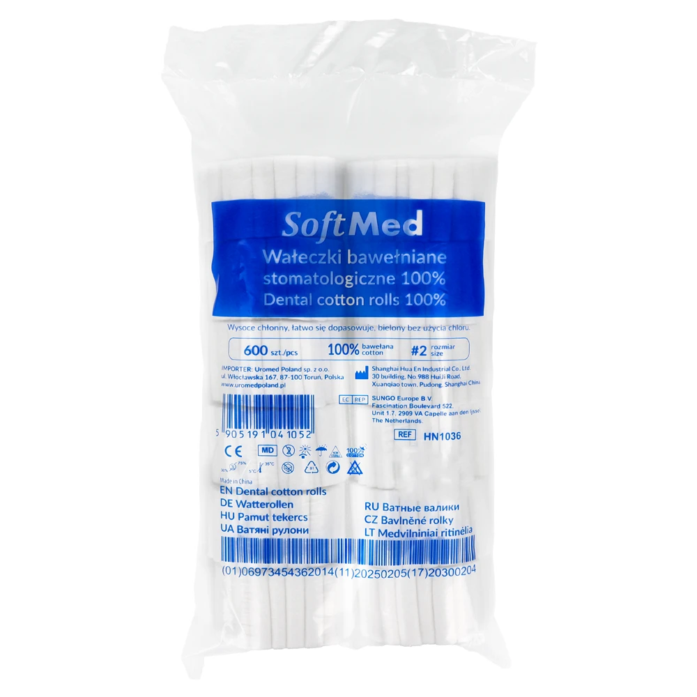 Ватные валики 600 шт. SoftMed
