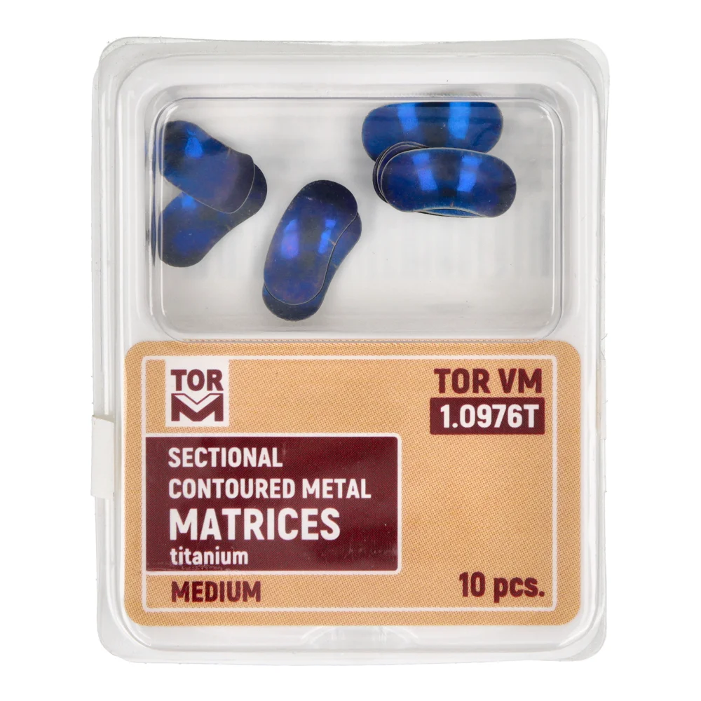 Титановые секционные матрицы контурные 10 шт. TOR VM