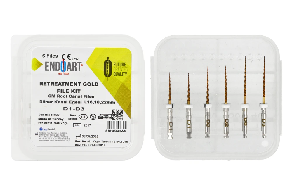 Набор файлов Gold Kit, 6 шт. EndoArt