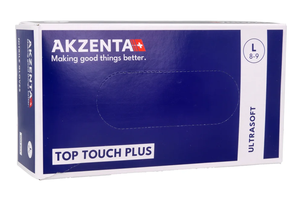 Нитриловые перчатки Ice Blue Akzenta 100 шт.