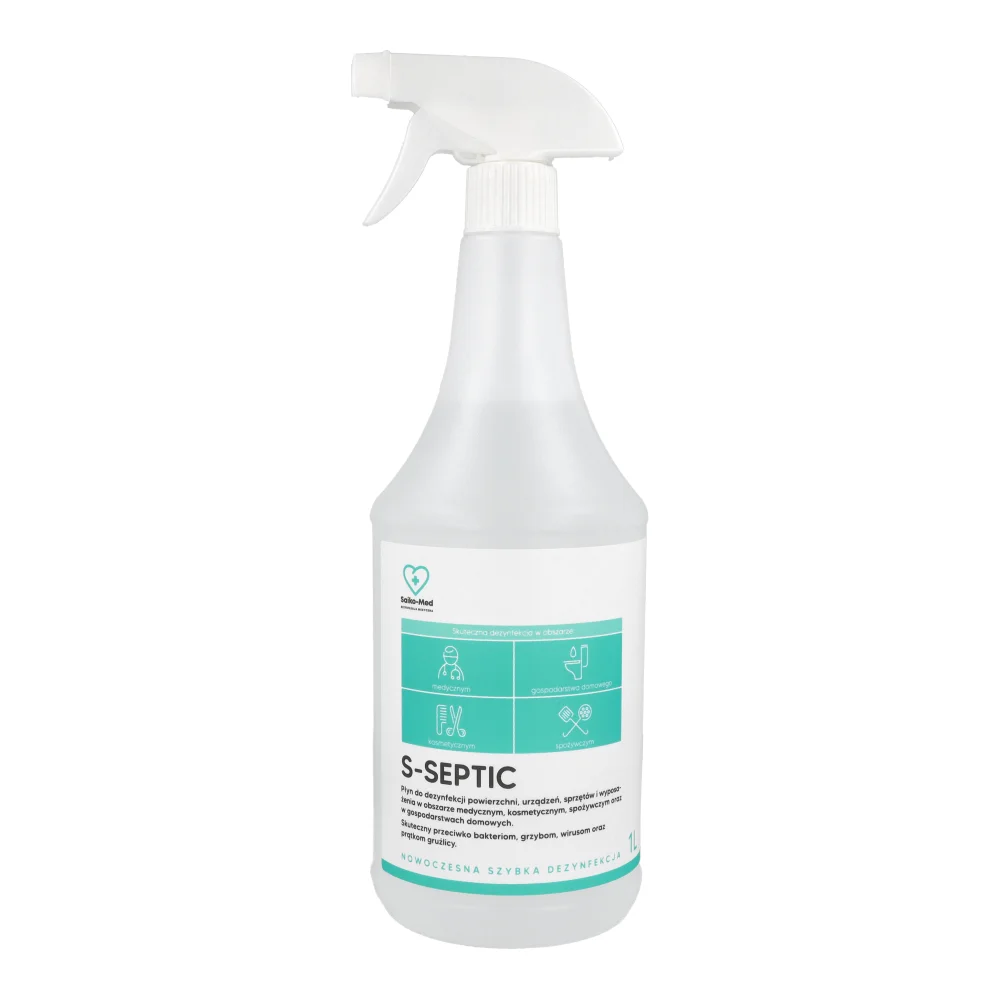Раствор для дезинфекции S-Septic 1 л + помпа Saiko-Med