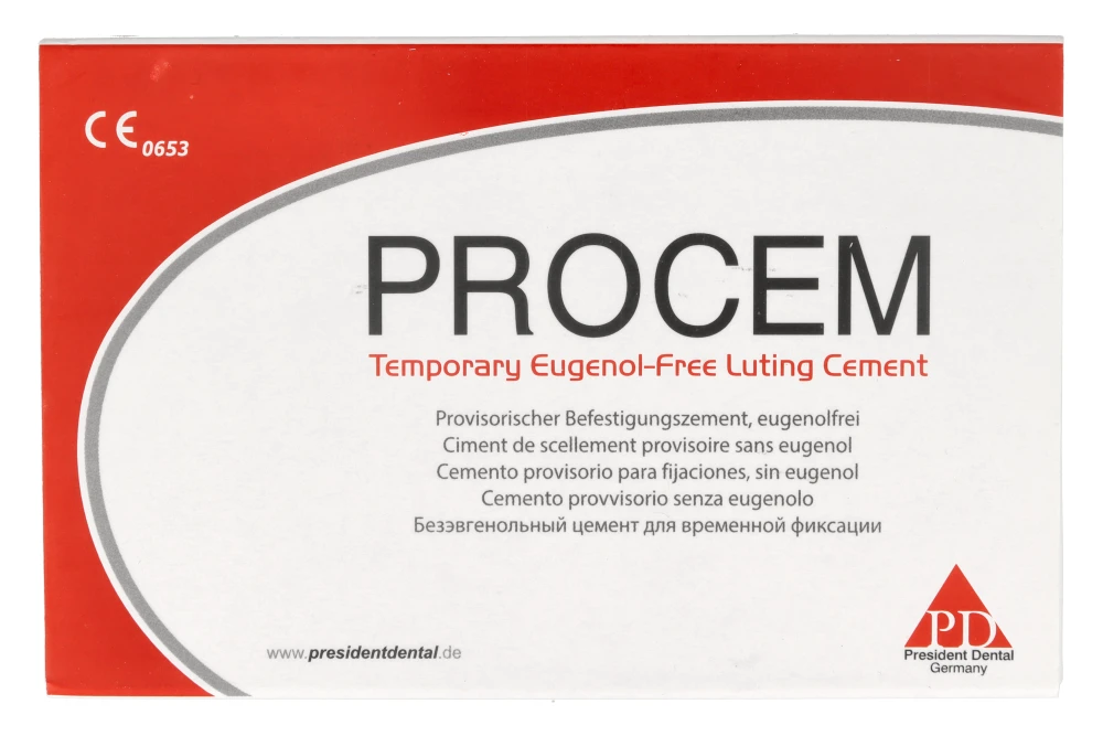PROCEM эвгенольный цемент 25 г × 2 шт. President Dental