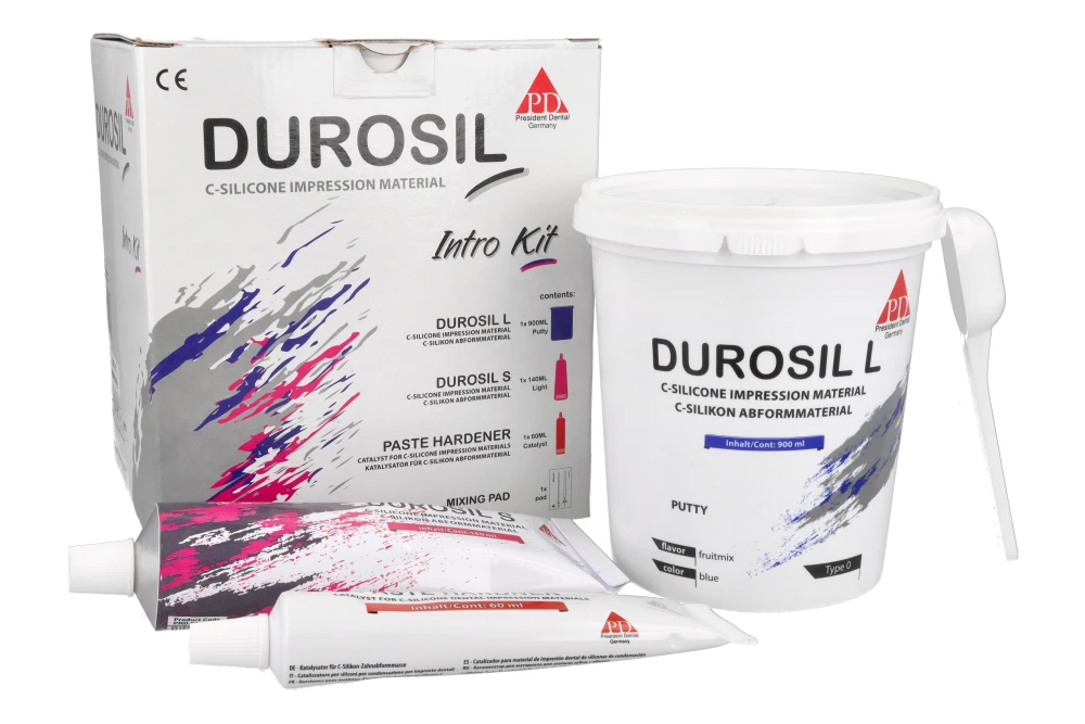 Стартовый набор Durosil (L + S + активатор) President Dental
