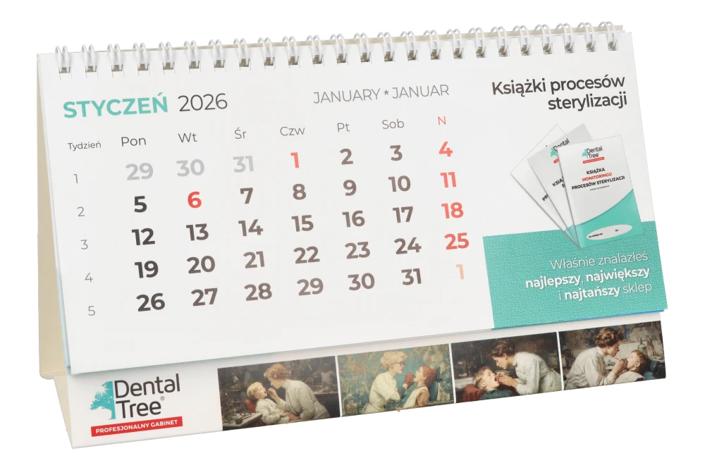 Настольный календарь 2026 (месячный) DentalTree