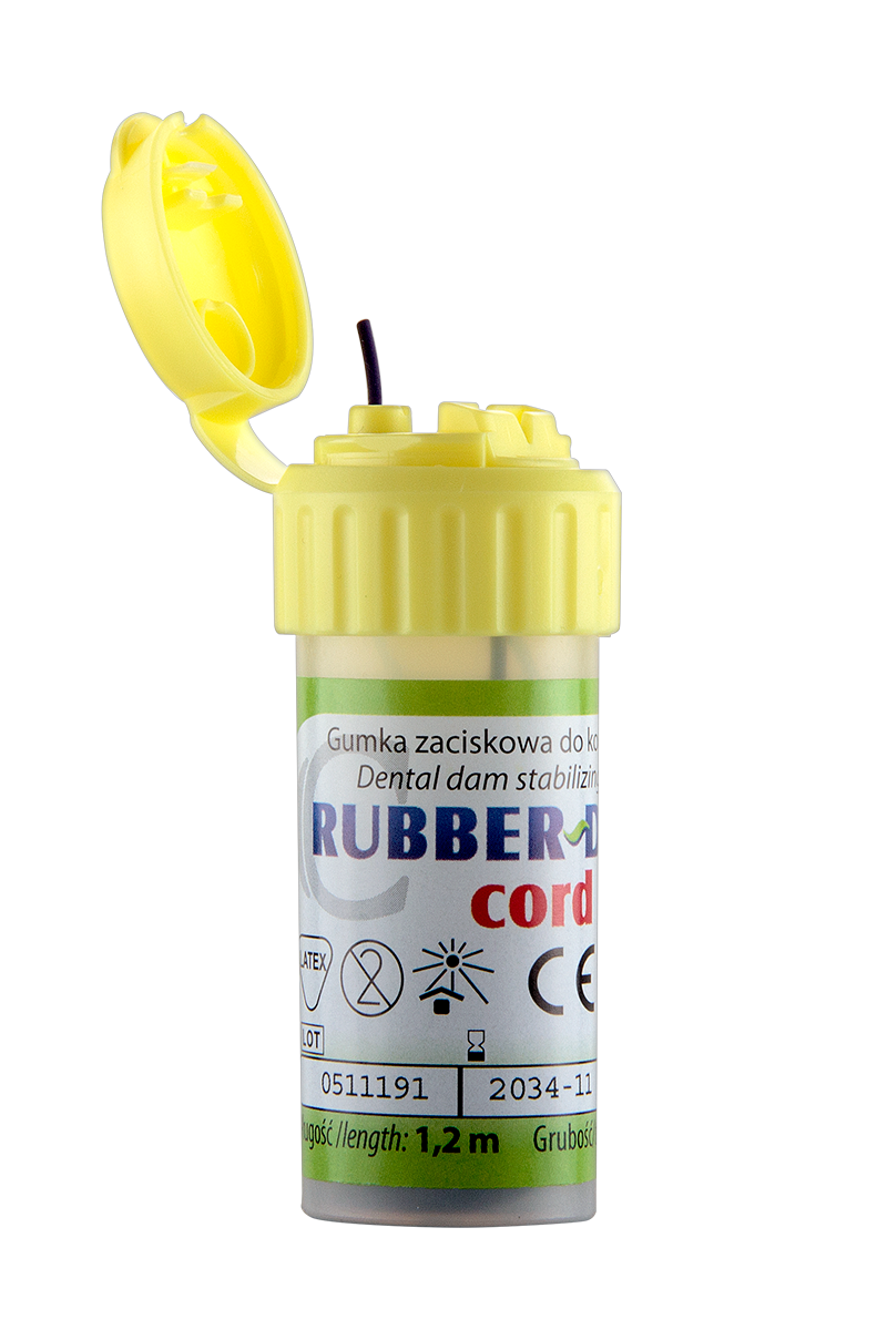 Латексная нить для коффердама Rubber-Dam Cord 1,2 м Cerkamed