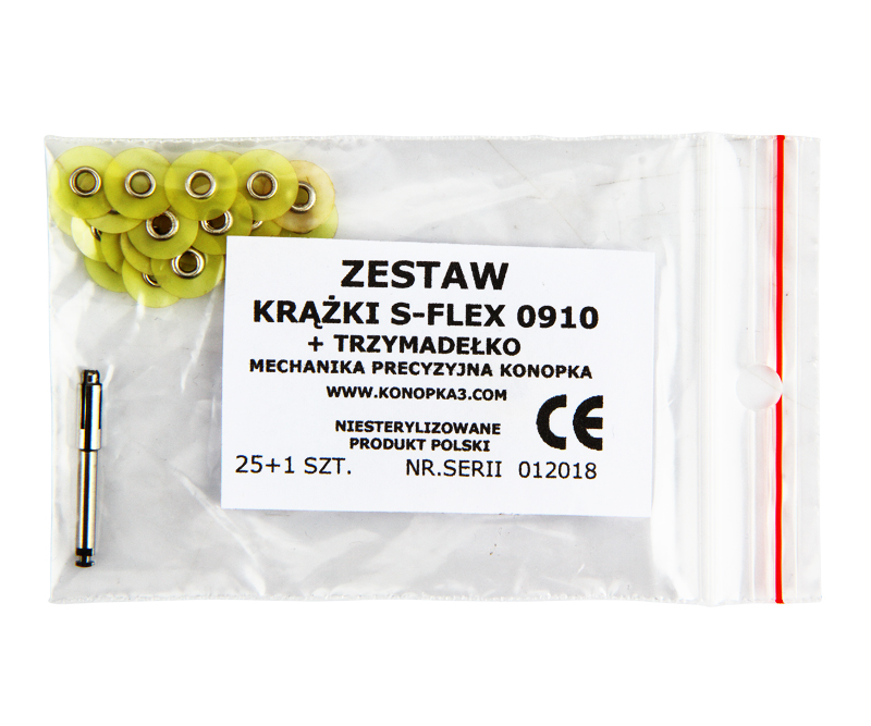 Гибкие абразивные диски S-Flex 25 шт. + держатель Konopka