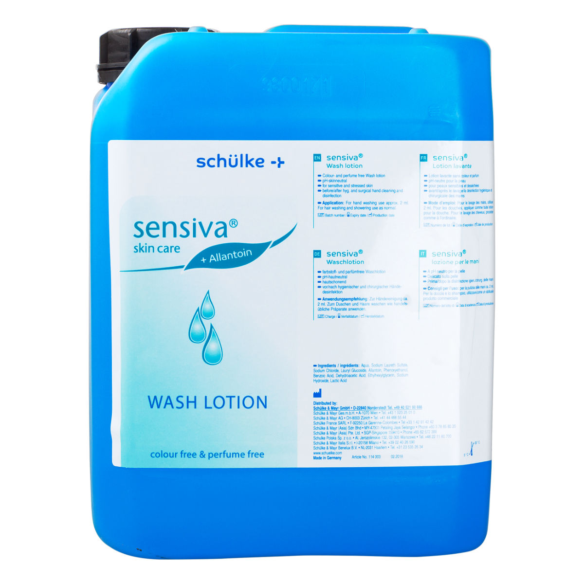 Sensiva лосьон для мытья 5 л Schülke
