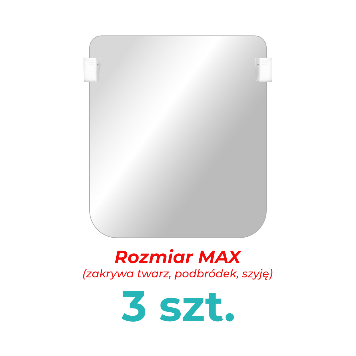 Приставной защитный щиток к очкам MAX 3 шт.