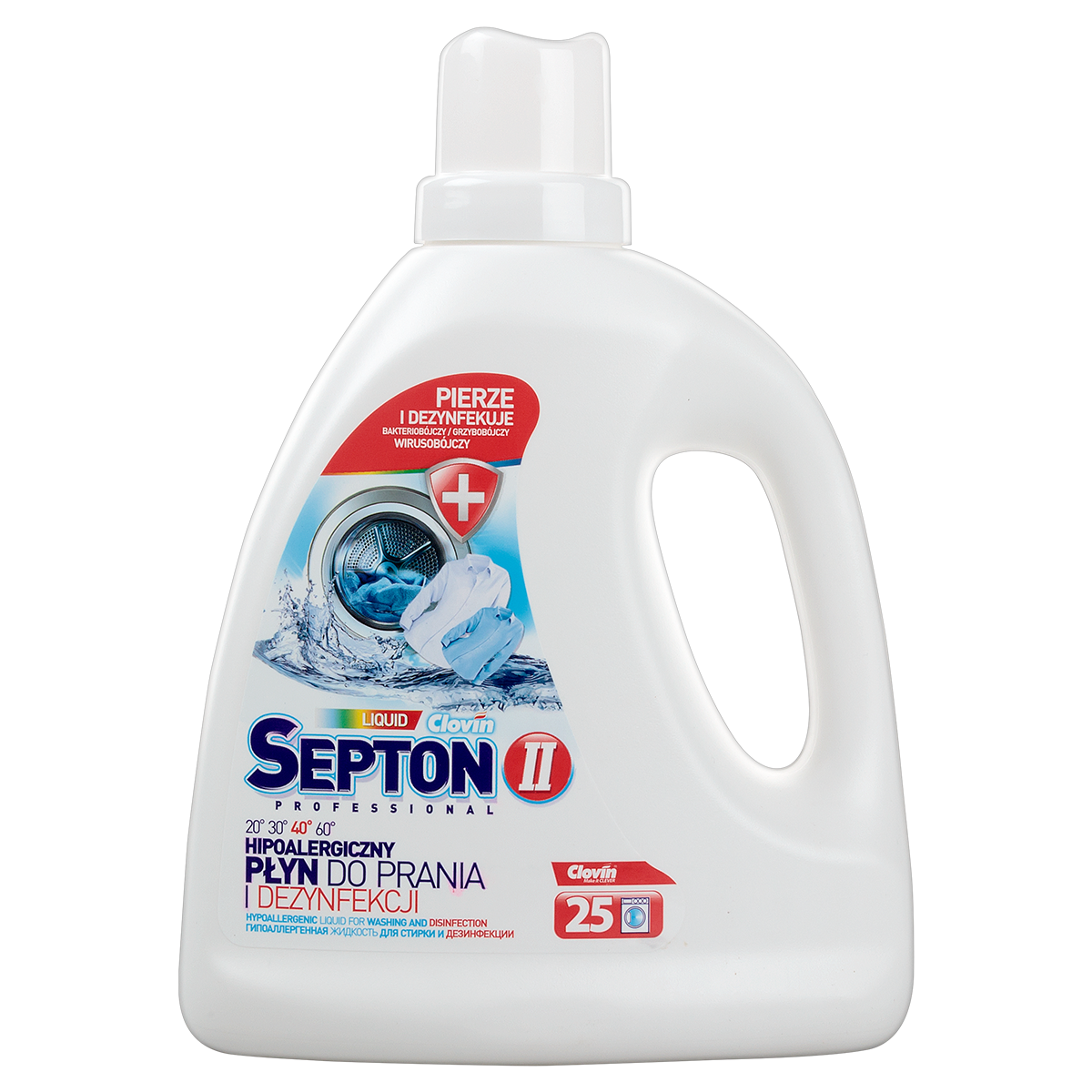 Дезинфицирующее средство для стирки Septon II 1,5 л Clovin