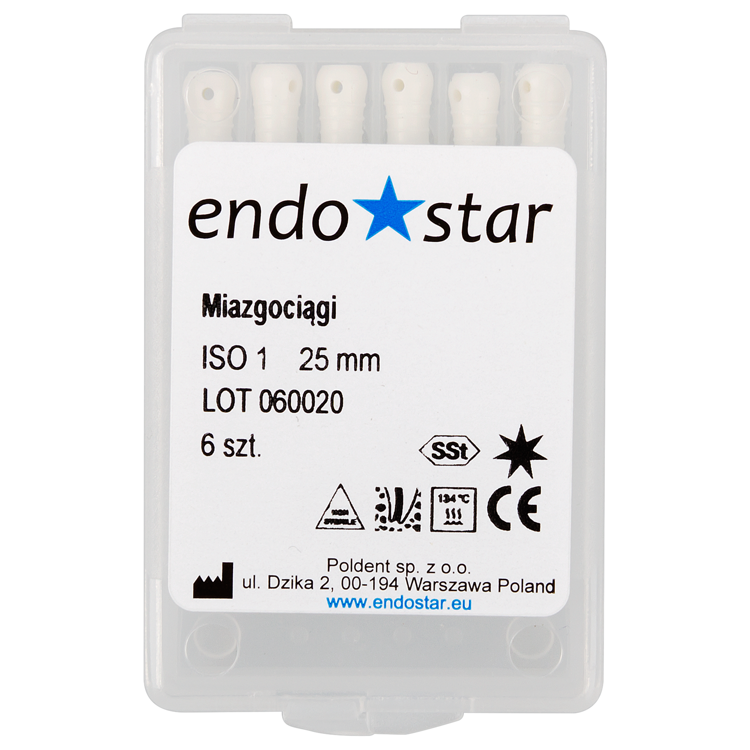 Пульпоэкстракторы 6 шт. Endostar
