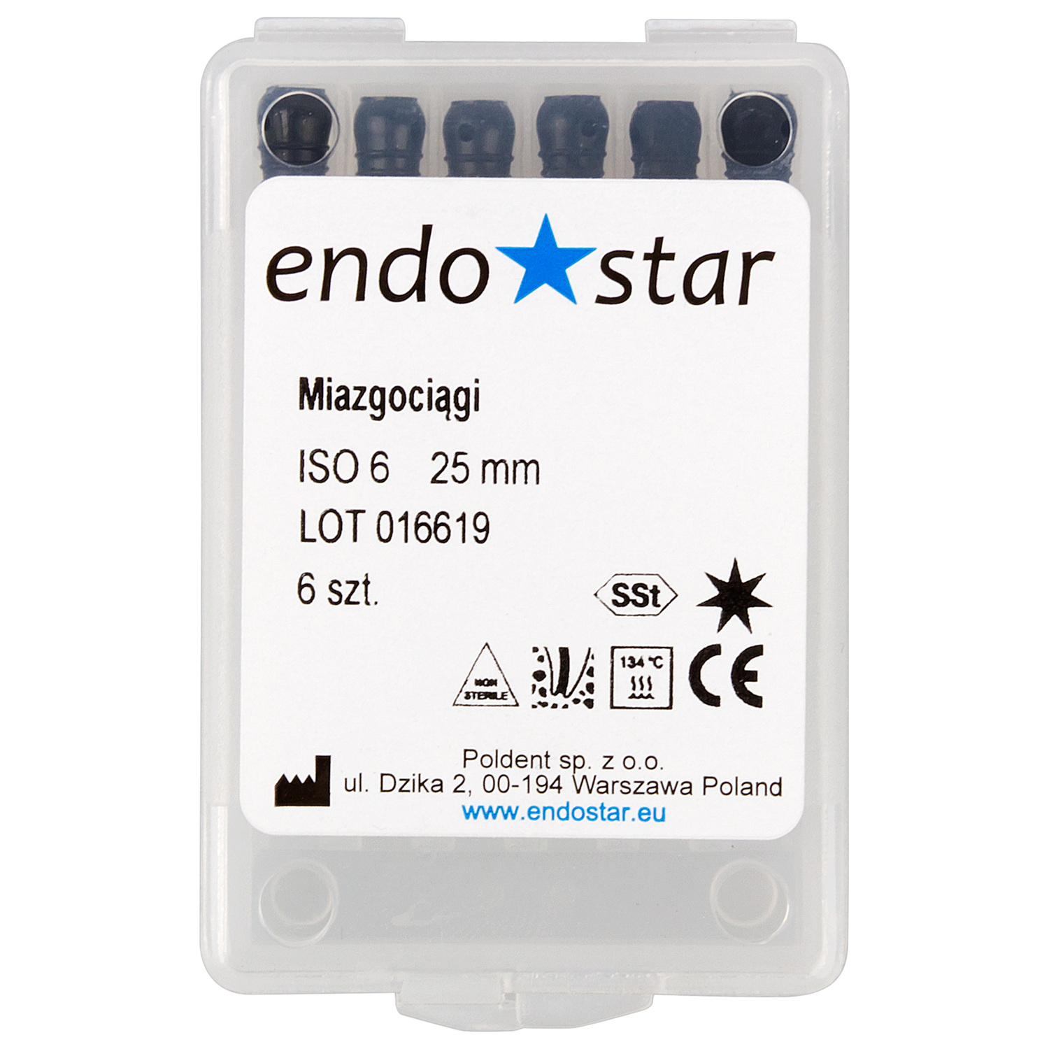 Пульпоэкстракторы 6 шт. Endostar