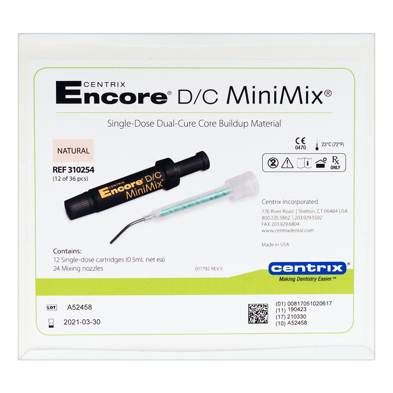 ENCORE D/C MiniMix 0,5 мл × 12 картриджей Centrix Dental