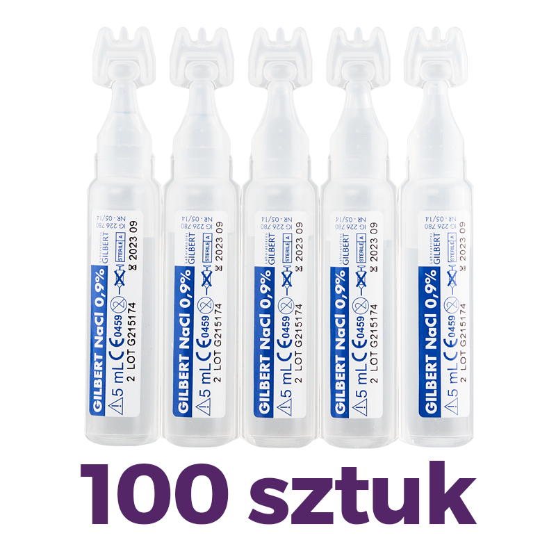 Физиологический раствор NaCl 0,9% 5 мл × 100 шт. Glenmark