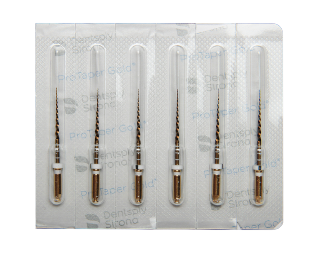 Машинные файлы ProTaper Gold 6 шт. Dentsply Sirona