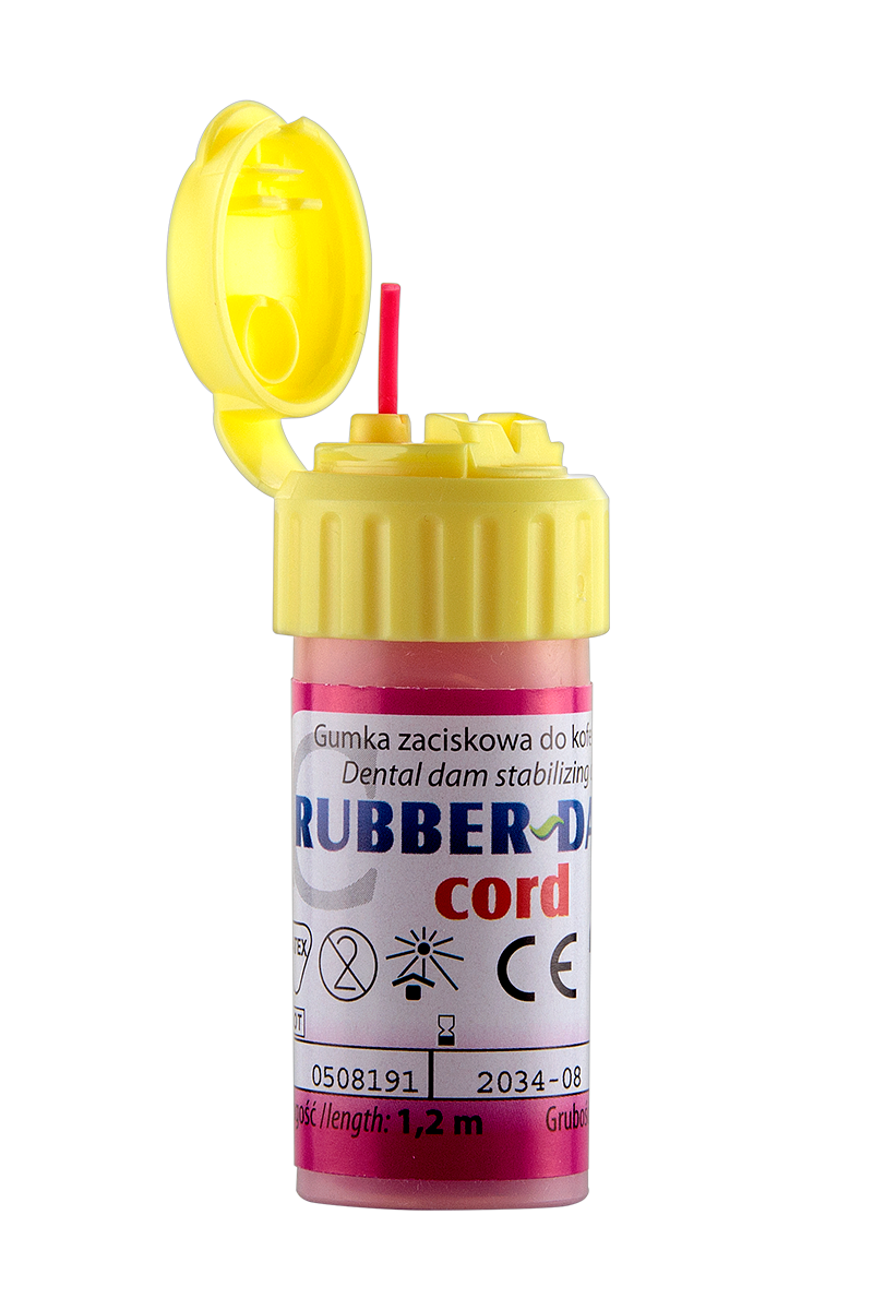 Латексная нить для коффердама Rubber-Dam Cord 1,2 м Cerkamed